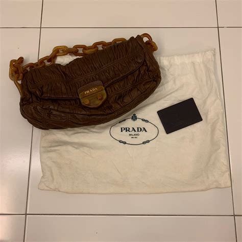 Prada Pattina Sottospalla Handbag 